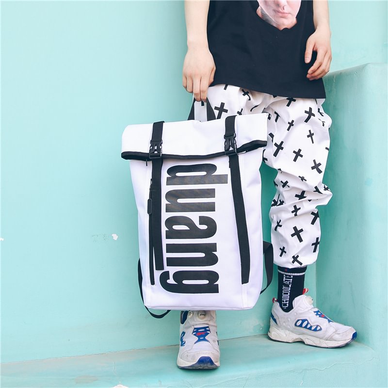 Street fashion backpack large capacity personalized travel computer backpack
