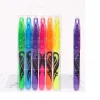 20PCS Erasable Oblique Head Color Fluorescent Pen Eraser School Season Student Office Stationery Highlighter