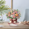 (US Local)DIY Flower Special Shaped Diamond Painting Desktop Ornaments Kit 