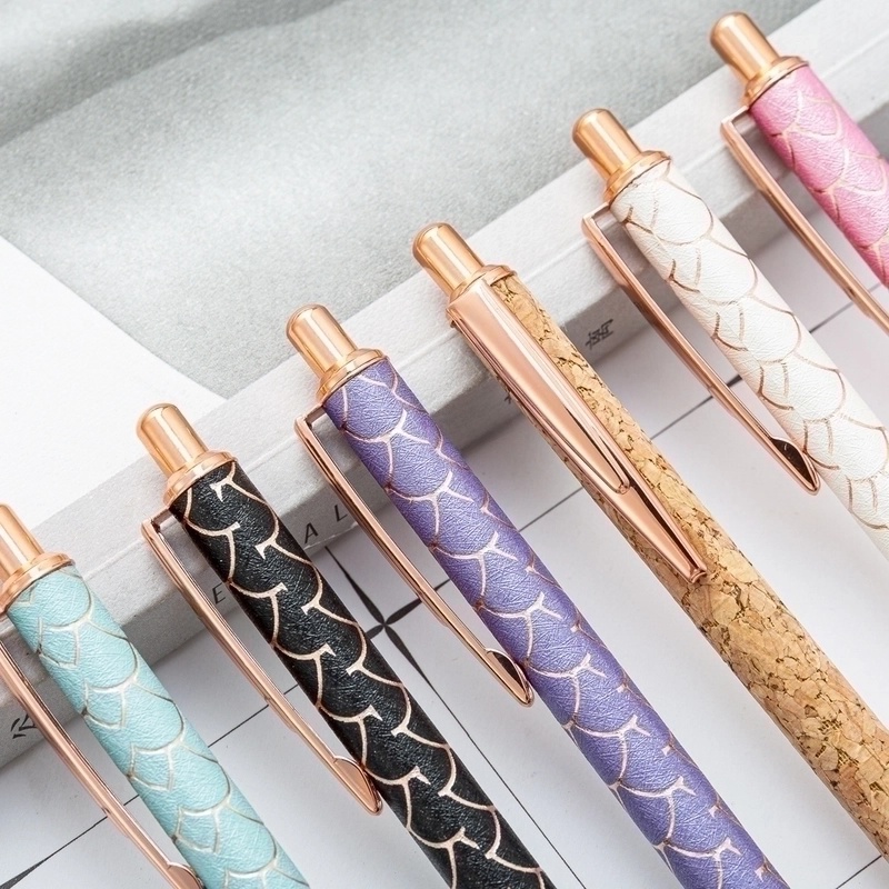 Fashion Creative Geometric Pattern Press Ballpoint Pen