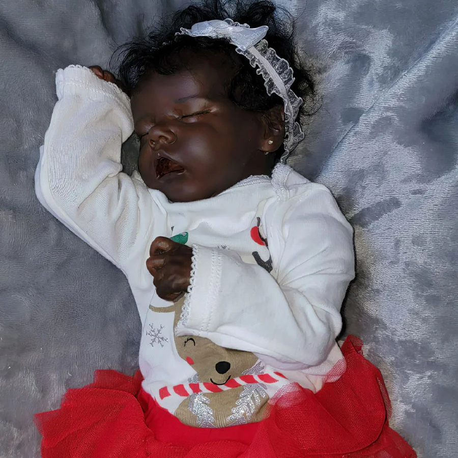 12'' Sleeping Dreams Reborn Cute Afrcian American Girl Sister Truly Black Baby Doll Valentina -Creativegiftss® - [product_tag] RSAJ-Creativegiftss®