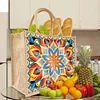 Diamond Painting Mandala Linen Tote Bag Replaceable Canvas for Women