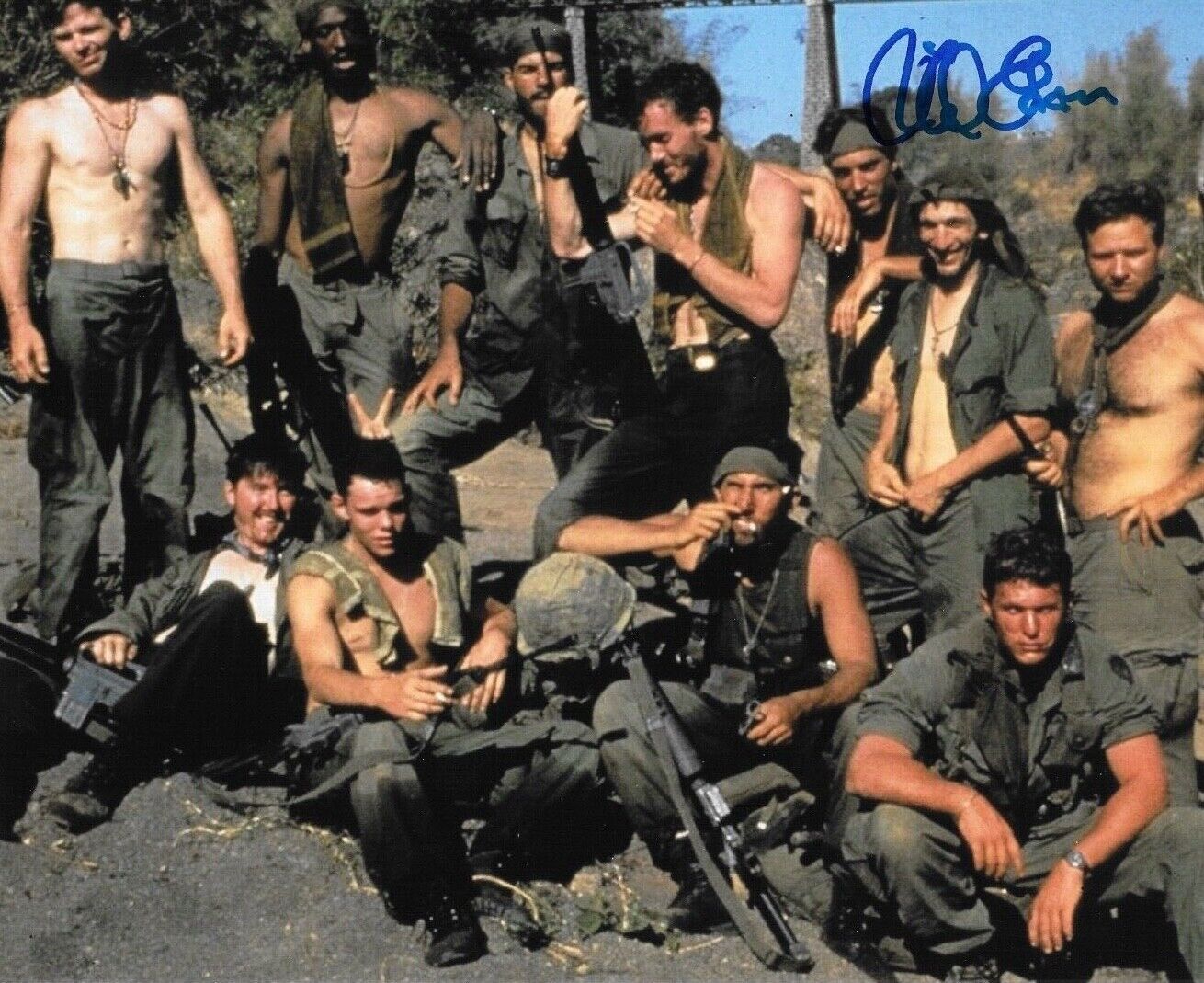 * RICHARD EDSON * signed 8x10 Photo Poster painting * PLATOON * PROOF * 5