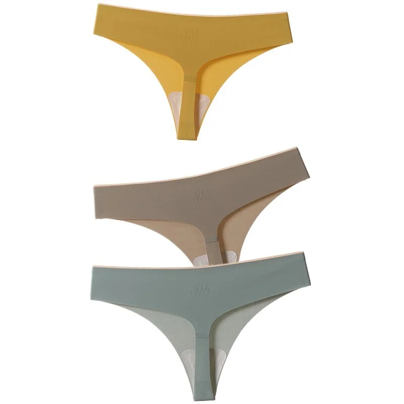 3pcs/Set Women Panties Underwear Ultra-thin Seamless Briefs Comfort low-Rise G String Thongs Sexy Lingerie New Hot Bikini T Back
