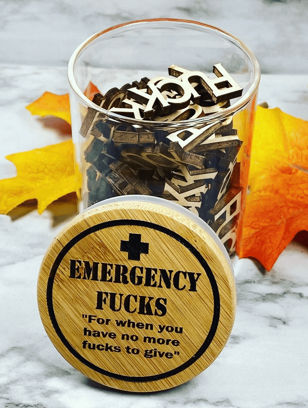 Emergency F**k jar- Funny Give a F**k jar