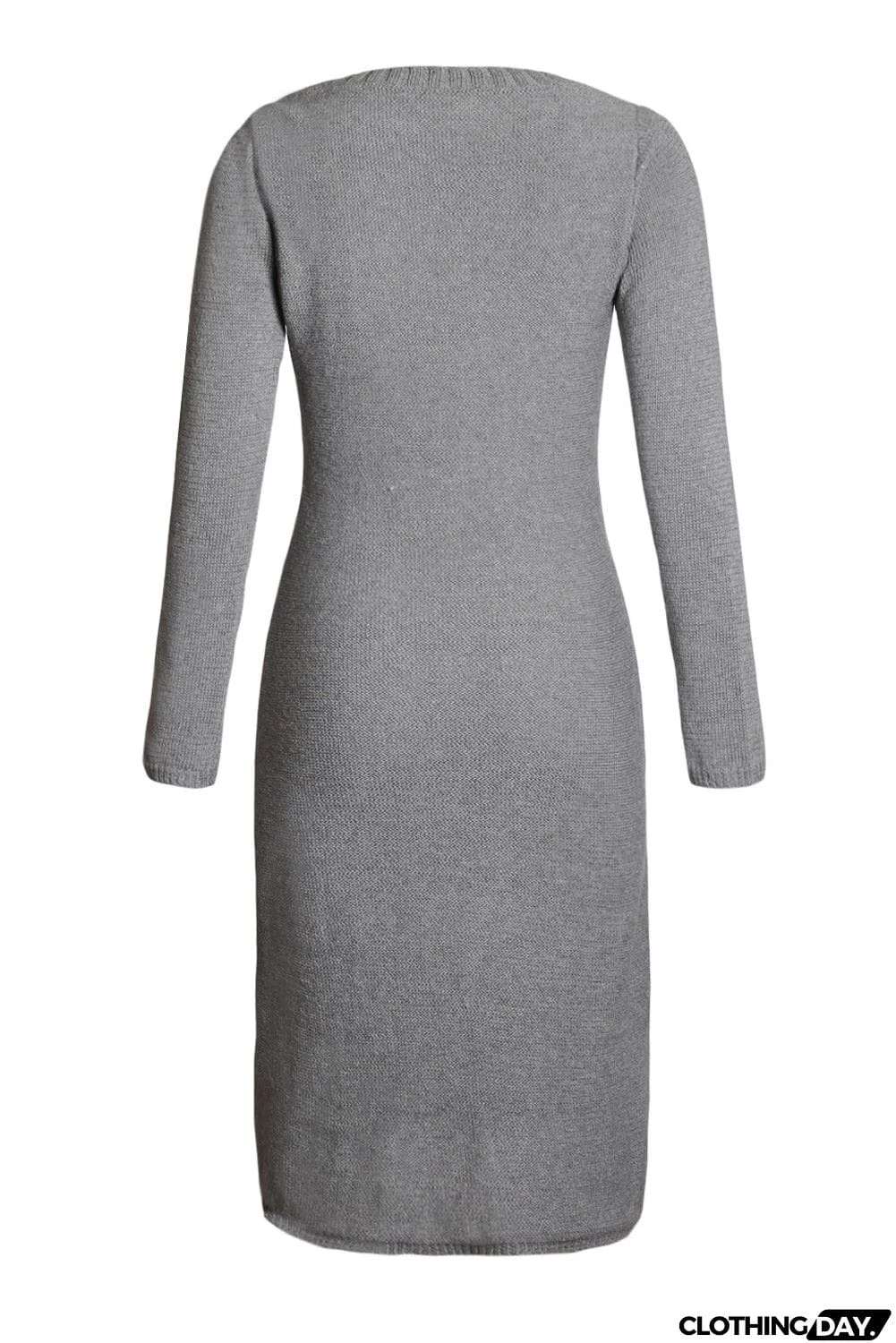 Coffee Womens Hand Knitted Sweater Dress