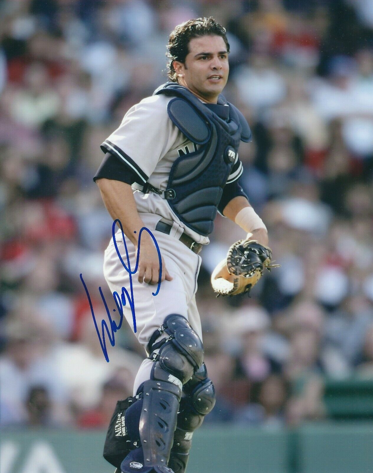 Autographed 8x10 WIL NIEVES New York Yankees Photo Poster painting - COA