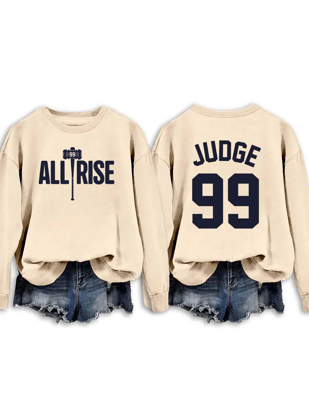 Judge All Rise Baseball Sweatshirt