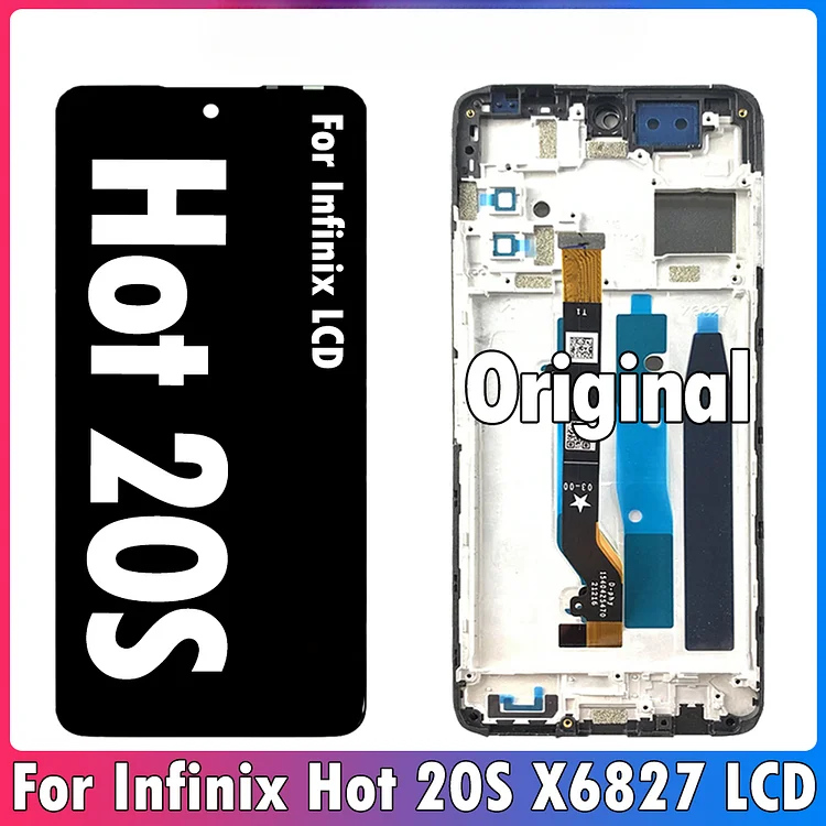 6.78inch Original For infinix Hot 20S LCD Display Touch Screen Digitizer Assembly For X6827 LCD Replacement Repair Parts