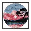 Sunset - 14CT Stamped Cross Stitch 31*31cm/12.2*12.2in(Brand)