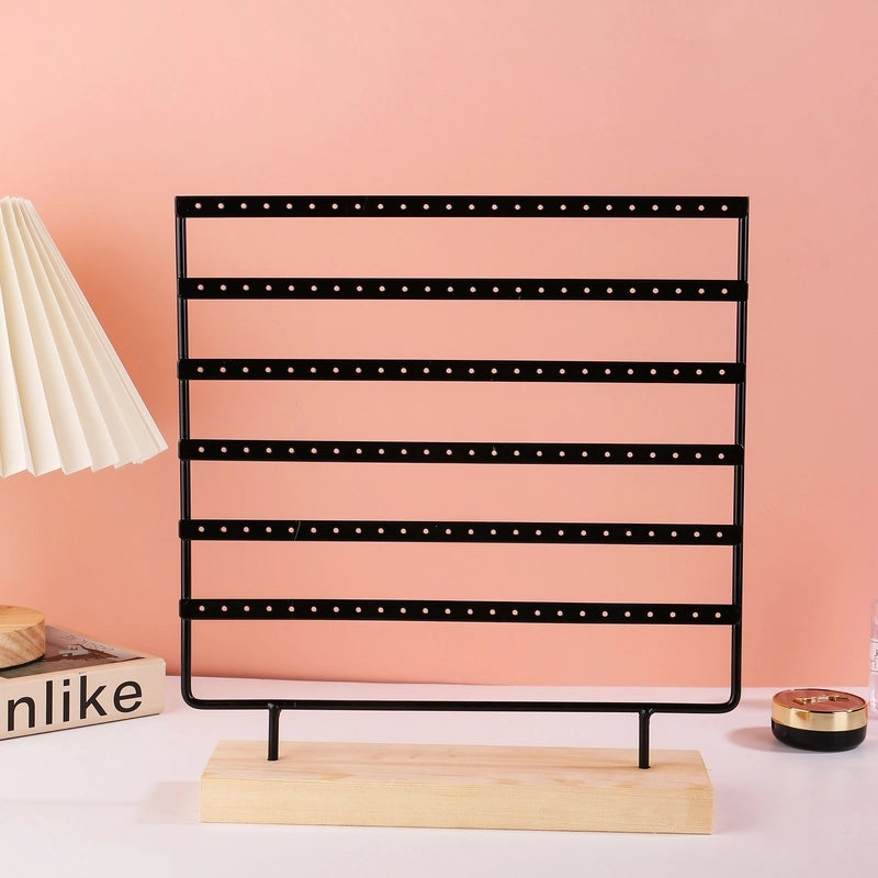 Hot Selling Jewelry Rack Earrings Display Stand Removable Wooden Bottom Earrings Jewelry Earrings Storage Rack