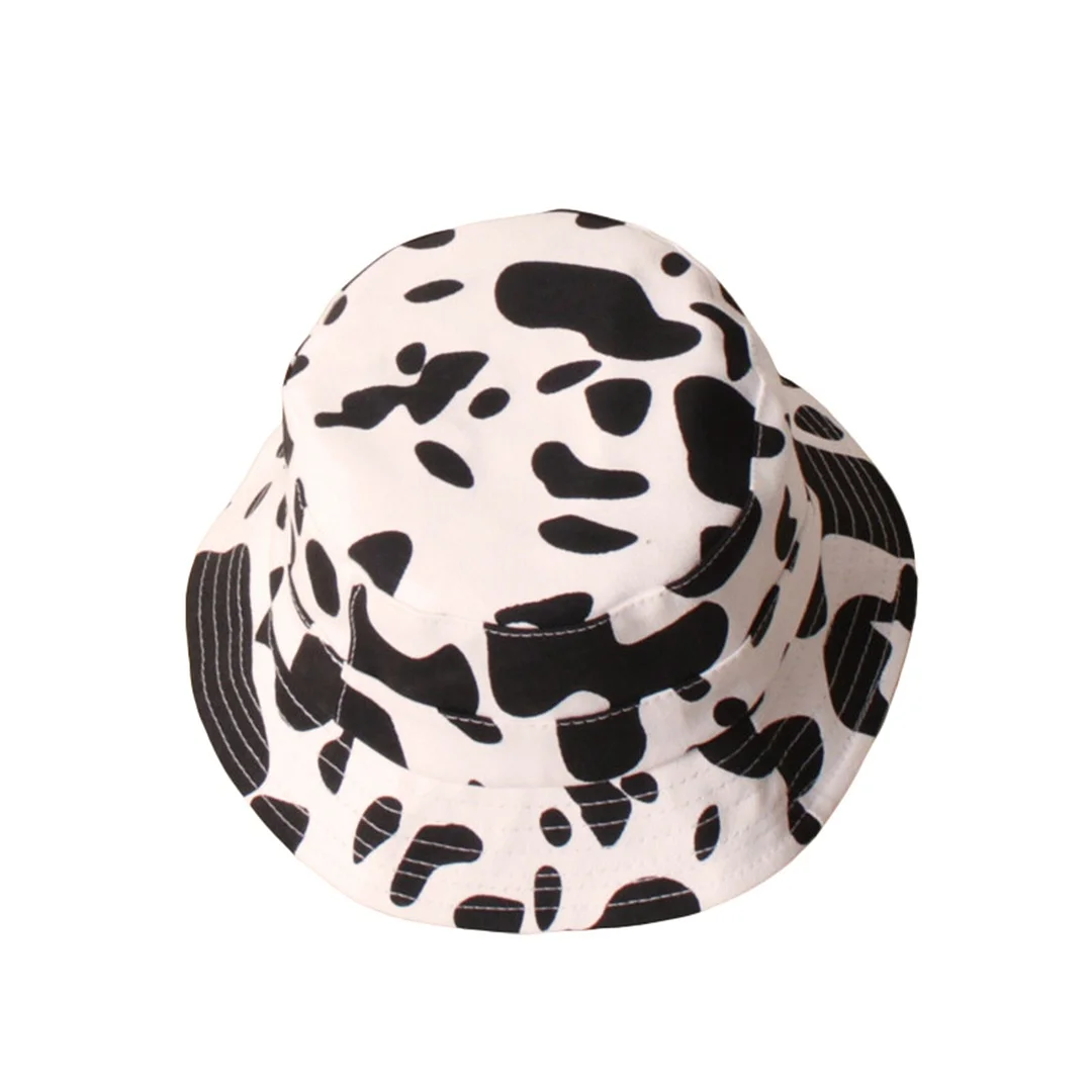 Toddler Spring Bucket Hat, Cute Animal Print Wide Brim UV Protection Fisherman Hat Kids Accessories 2-6Years