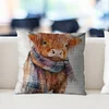 Alpine Yak-Pillow Case-3 Strands 11CT Stamped Cross Stitch-45*45CM