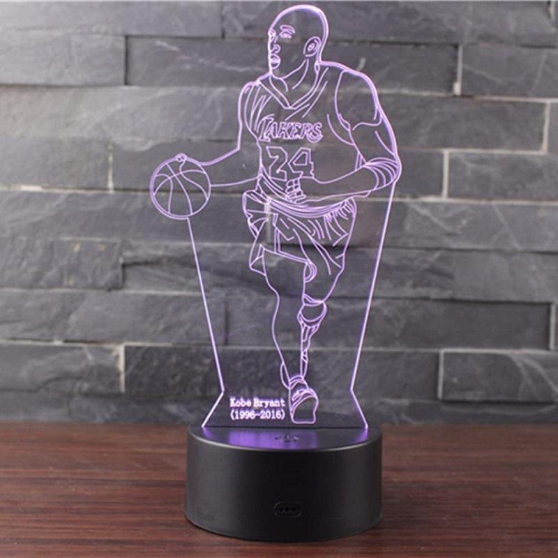 

NBA Star Anime 3D Nightlight LED Kids Bedroom Touch Sensor Colorful Lamp, 501 Original