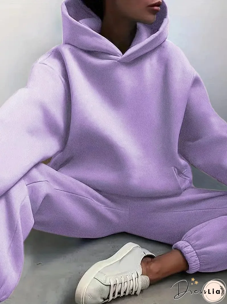 Hooded Sweatshirt and Jogger Pants Set
