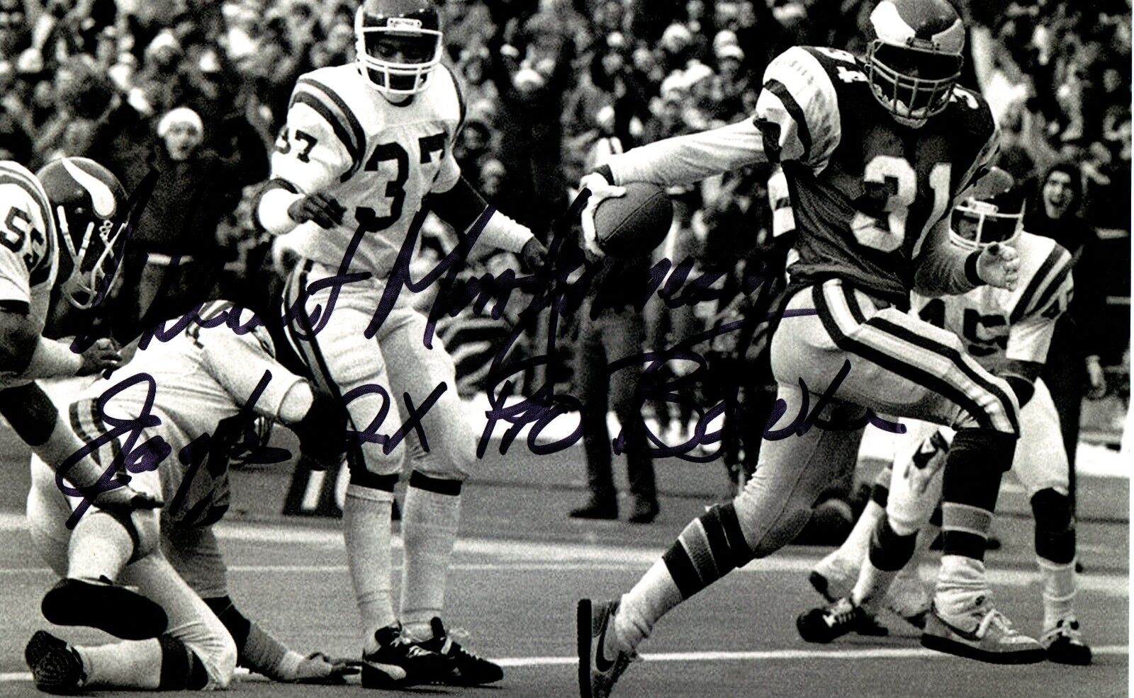 Wilbert Montgomery autographed signed NFL Philadelphia Eagles 8x10 inscribed