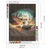 (5 Sizes)Reading Puppiy-Full Square Diamond Painting