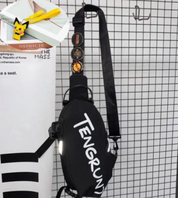 Unisex Streetwear Letter Nylon Waist Bags