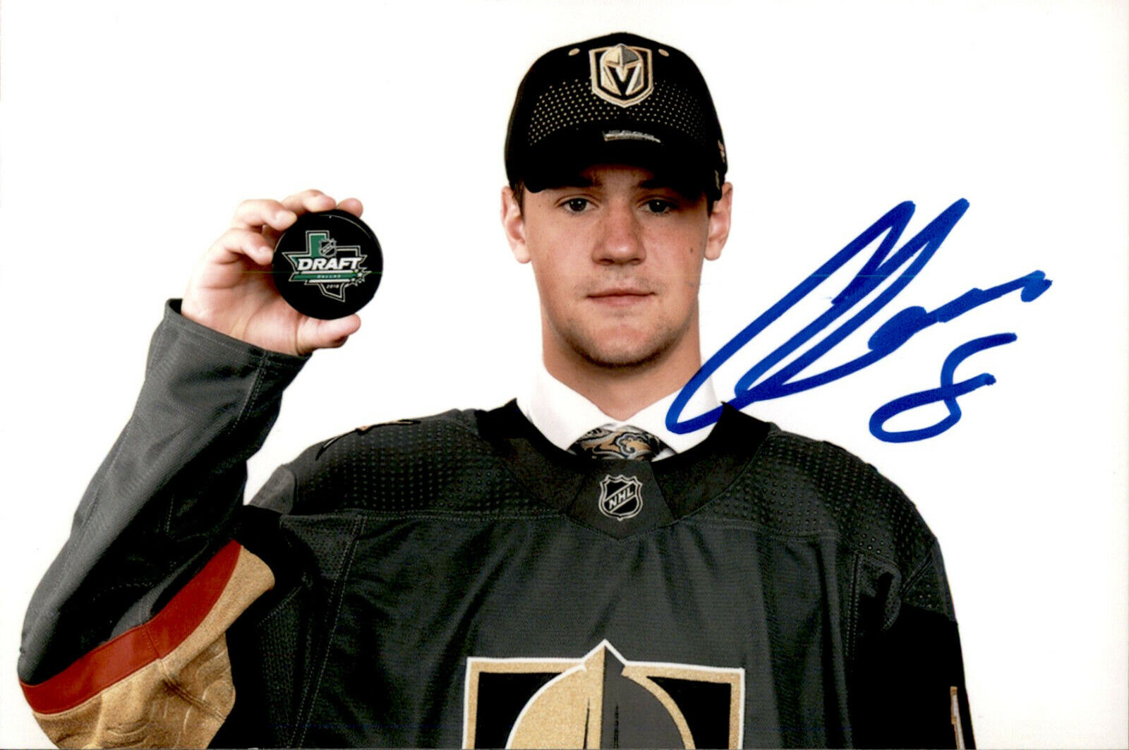 Connor Corcoran SIGNED 4x6 Photo Poster painting VEGAS GOLDEN KNIGHTS