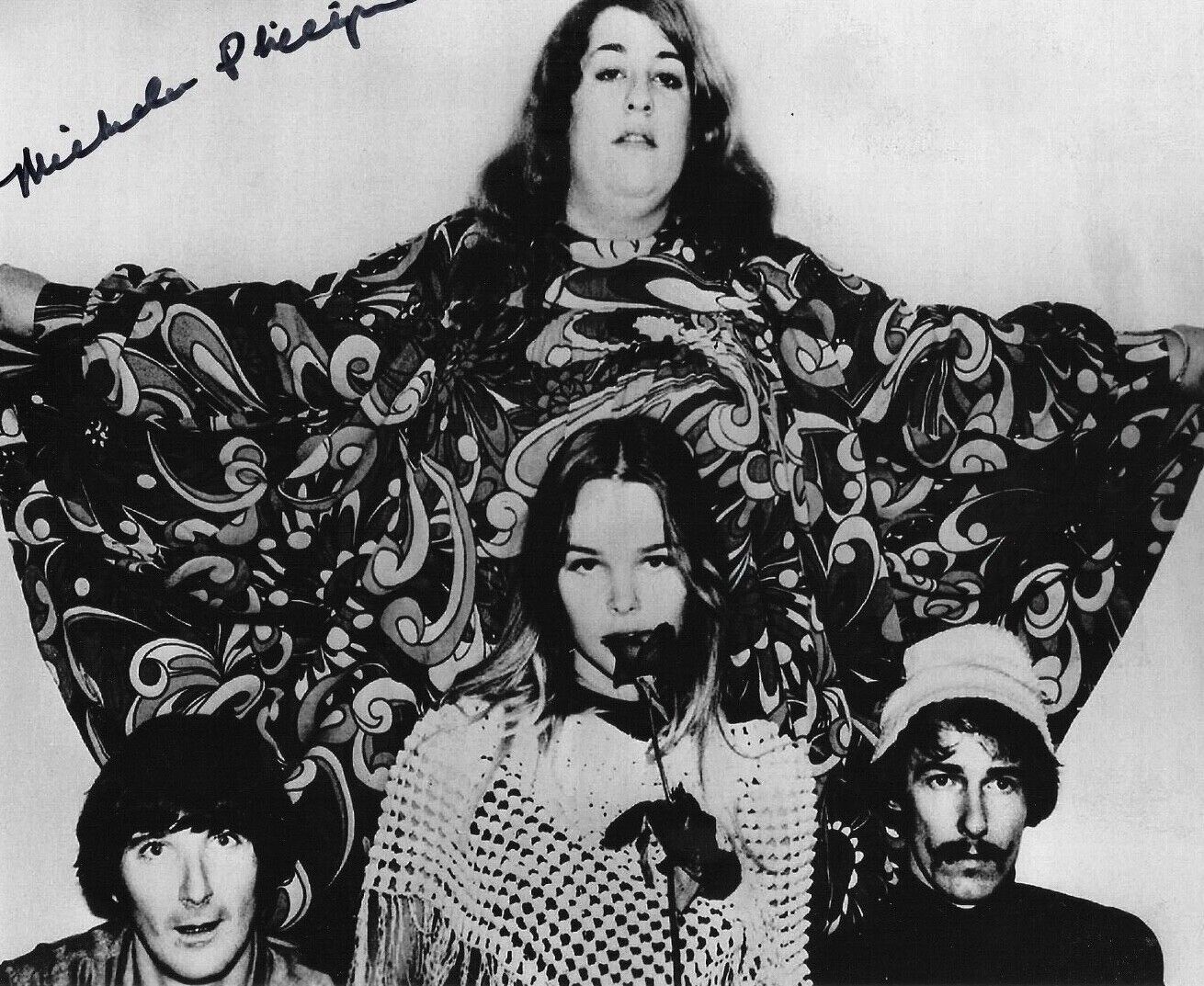 * MICHELLE PHILLIPS * signed 8x10 Photo Poster painting * THE MAMAS AND THE PAPAS * COA * 6