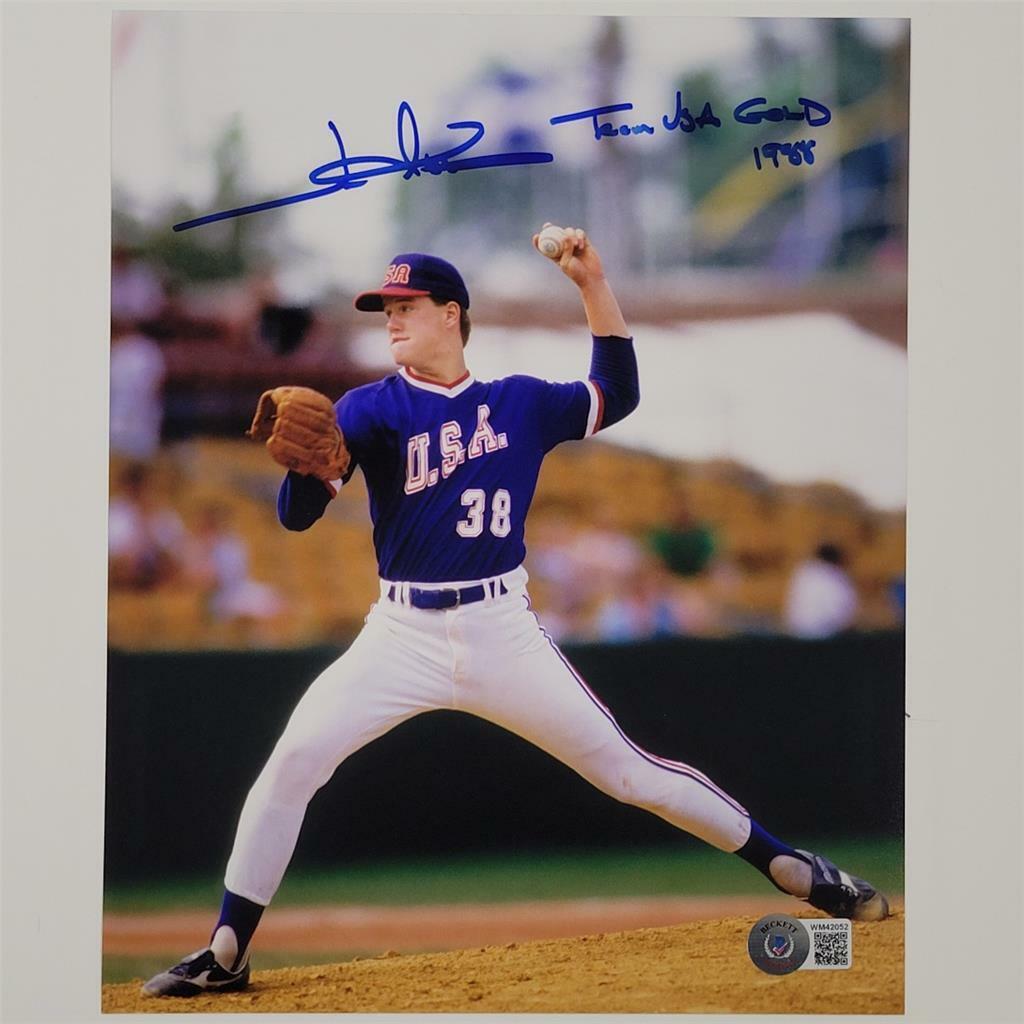 Jim Abbott signed Team USA Gold 1988