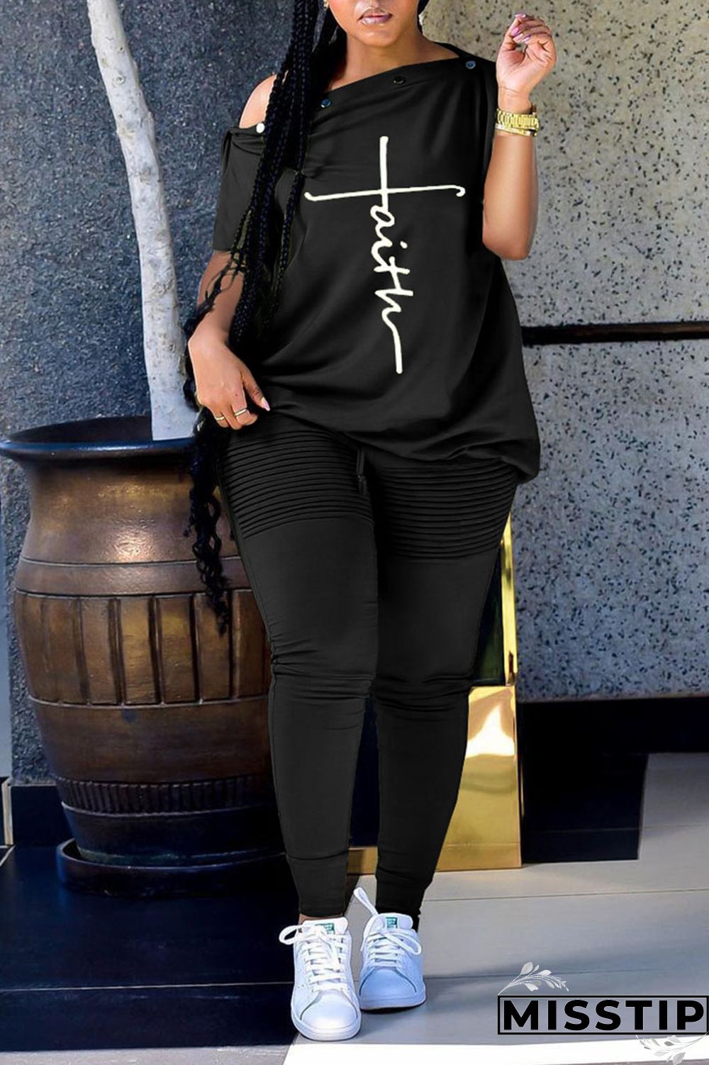 Army Green Casual Print Patchwork Oblique Collar Short Sleeve Two Pieces