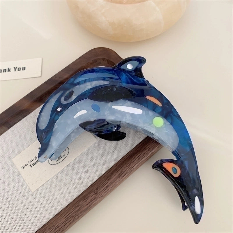 Women’s Minimalist Classic Style Fish Acetic Acid Sheets Hair Claws