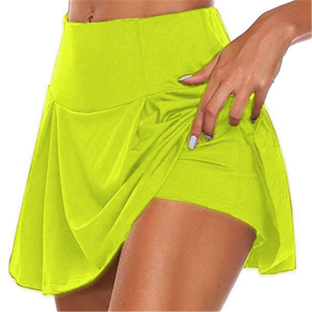 Allukasa  Golf Sport Einfarbig Workout Volleyball S-5XL Tennis Running Skort  Athletic Athletisch FitnessSeaside Sandy Beach Ski