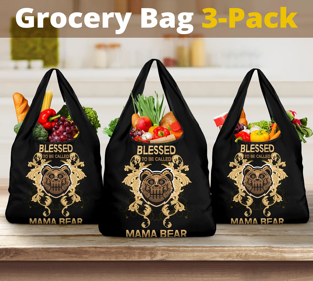 Mama Bear 2 Grocery Bag 3-Pack