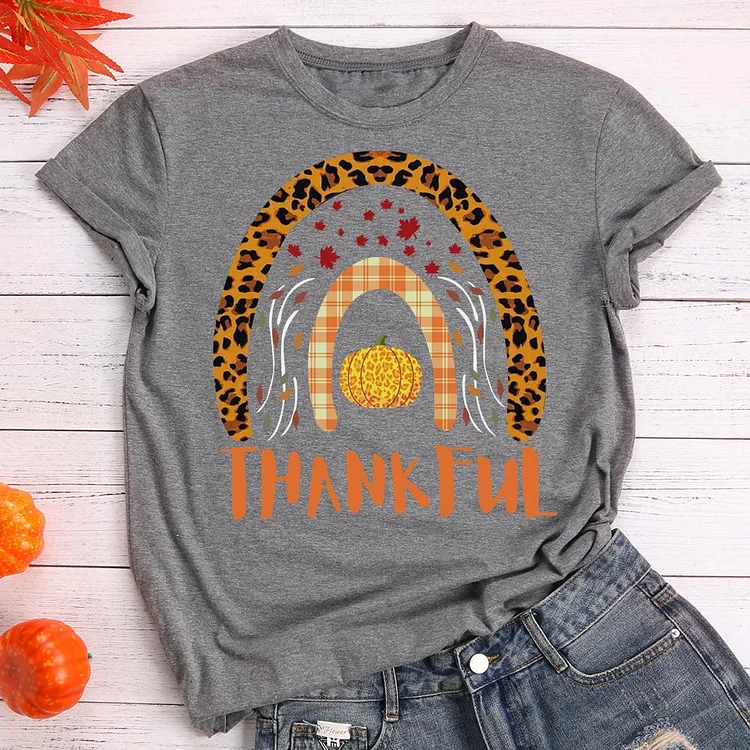 Thankful Leopard  T-shirt Tee -08574