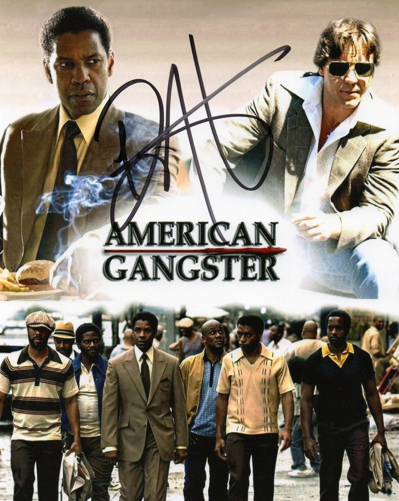 DENZEL WASHINGTON AUTOGRAPHED SIGNED A4 PP POSTER Photo Poster painting PRINT 7