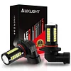 AUXLIGHT 9006 HB4 9006LL 9006XS LED Fog Light Bulbs 6000K Xenon White, Super Bright 2800 Lumens 33-SMD Chips LED Daytime Running Lights DRL Bulbs Replacement for Cars, Trucks (Pack of 2)