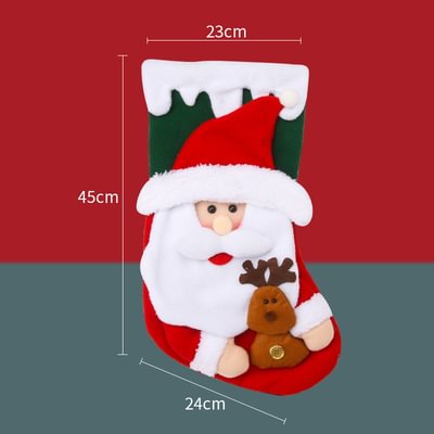 Personalized Christmas Large Sock Decoration with Music Animal Funny Singing Toys Gifts for Kids
