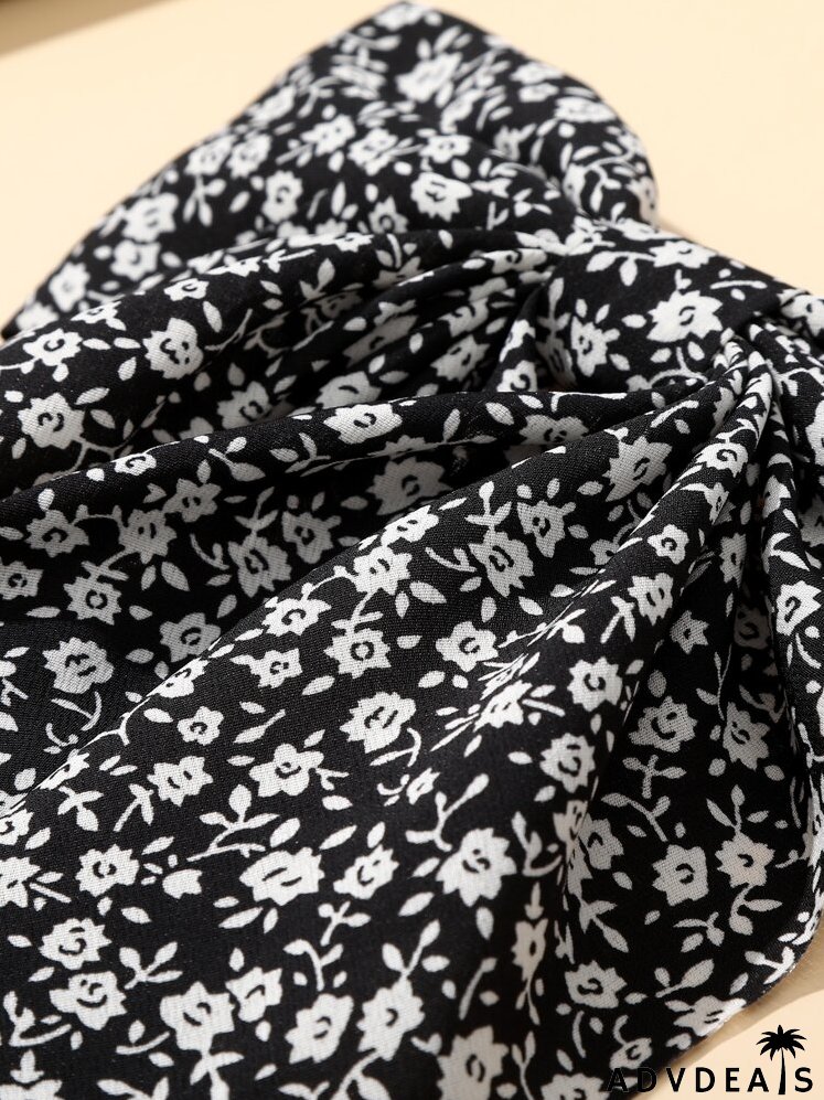 Floral Print Hair Clip