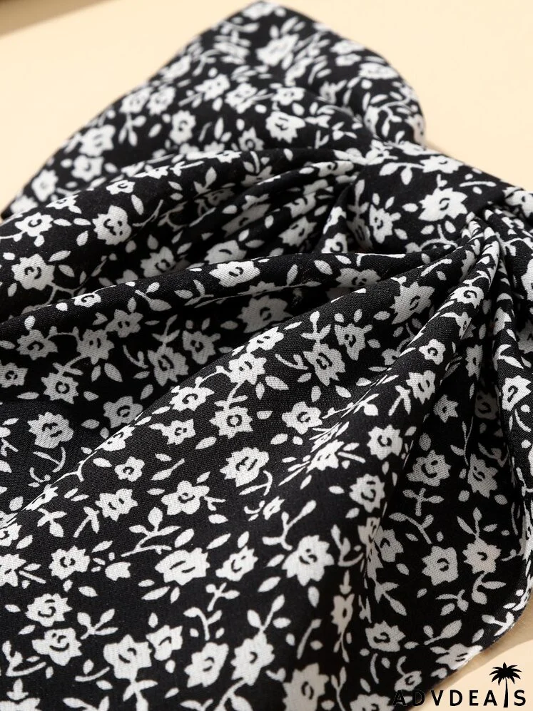 Floral Print Hair Clip