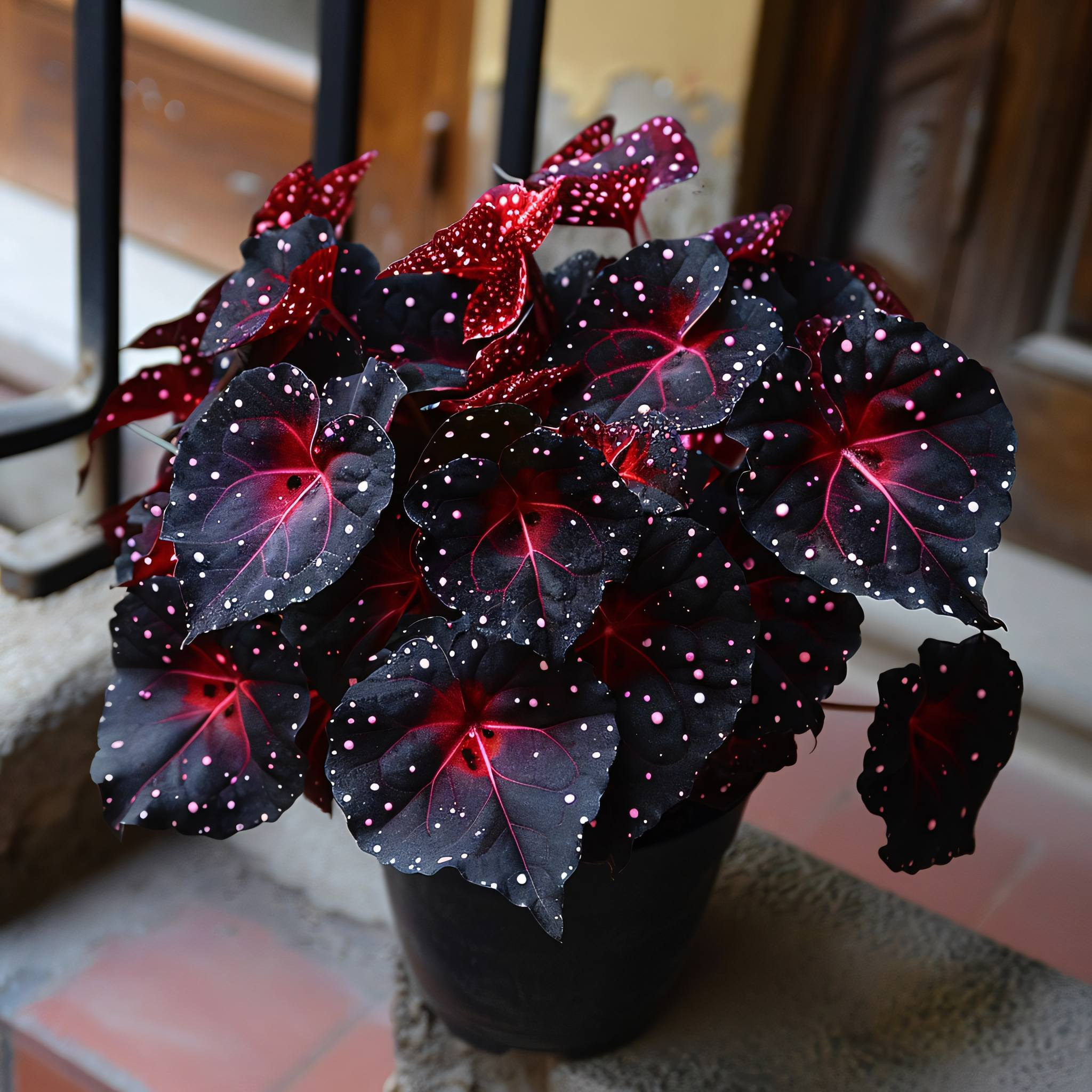 #7-Rare Galaxy Polka Dot Begonia🌌☘️