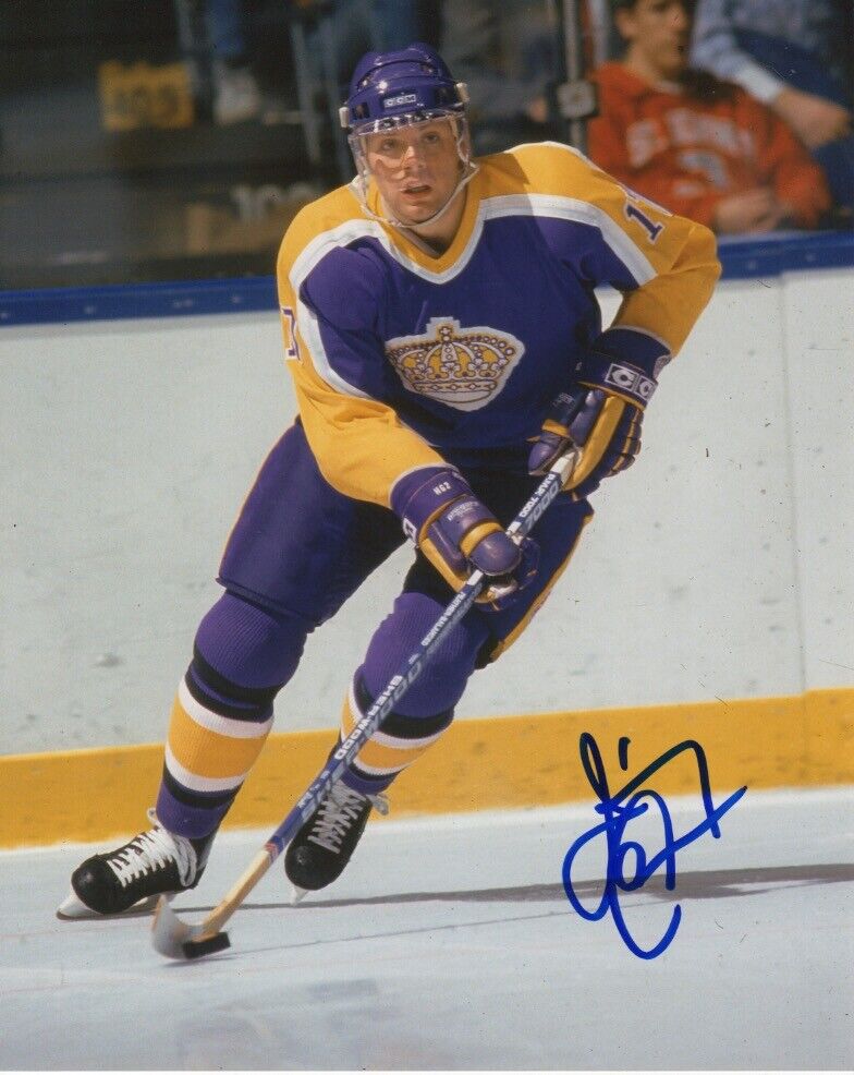 Los Angeles Kings Jimmy Carson Signed Autographed 8x10 Photo Poster painting COA #2