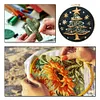 【Limited Stock Sale】Pearl Christmas Tree-DIY Embroidery Kit with Pattern Cotton Threads Needles Hoop 30*30cm/11.81*11.81in tapestrymarket