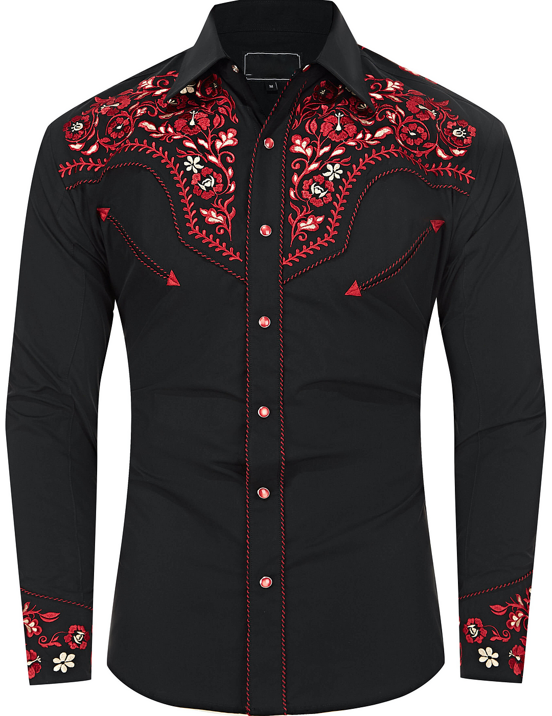 Embroidered Western Button Up Shirt - New Years Sale 2024