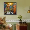 (US Only)Paint By Numbers Kit On Canvas DIY Oil Art Street Home Picture Decor 40x40cm