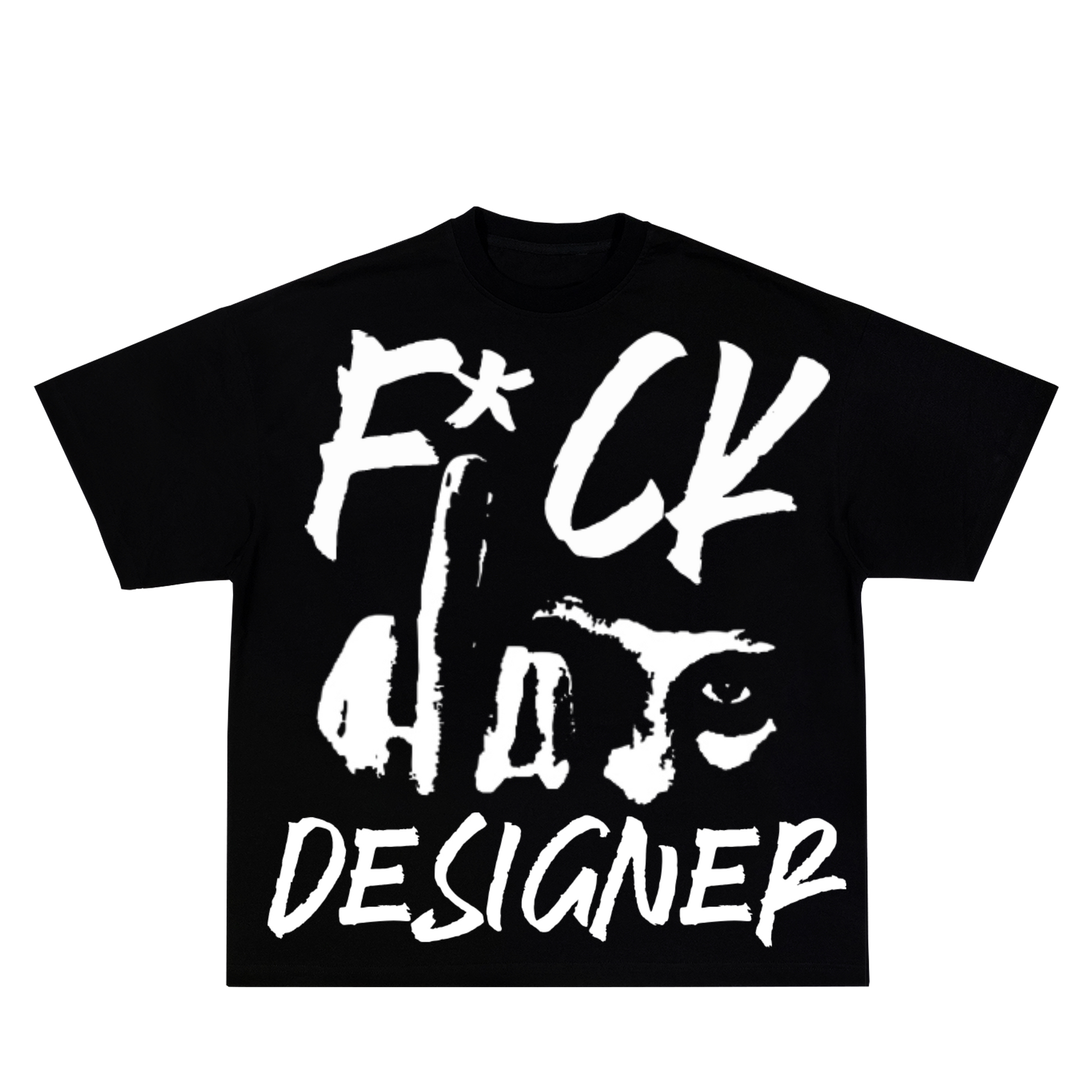 Loveciss®/ F*ck Designer Print Short Sleeve T-Shirt