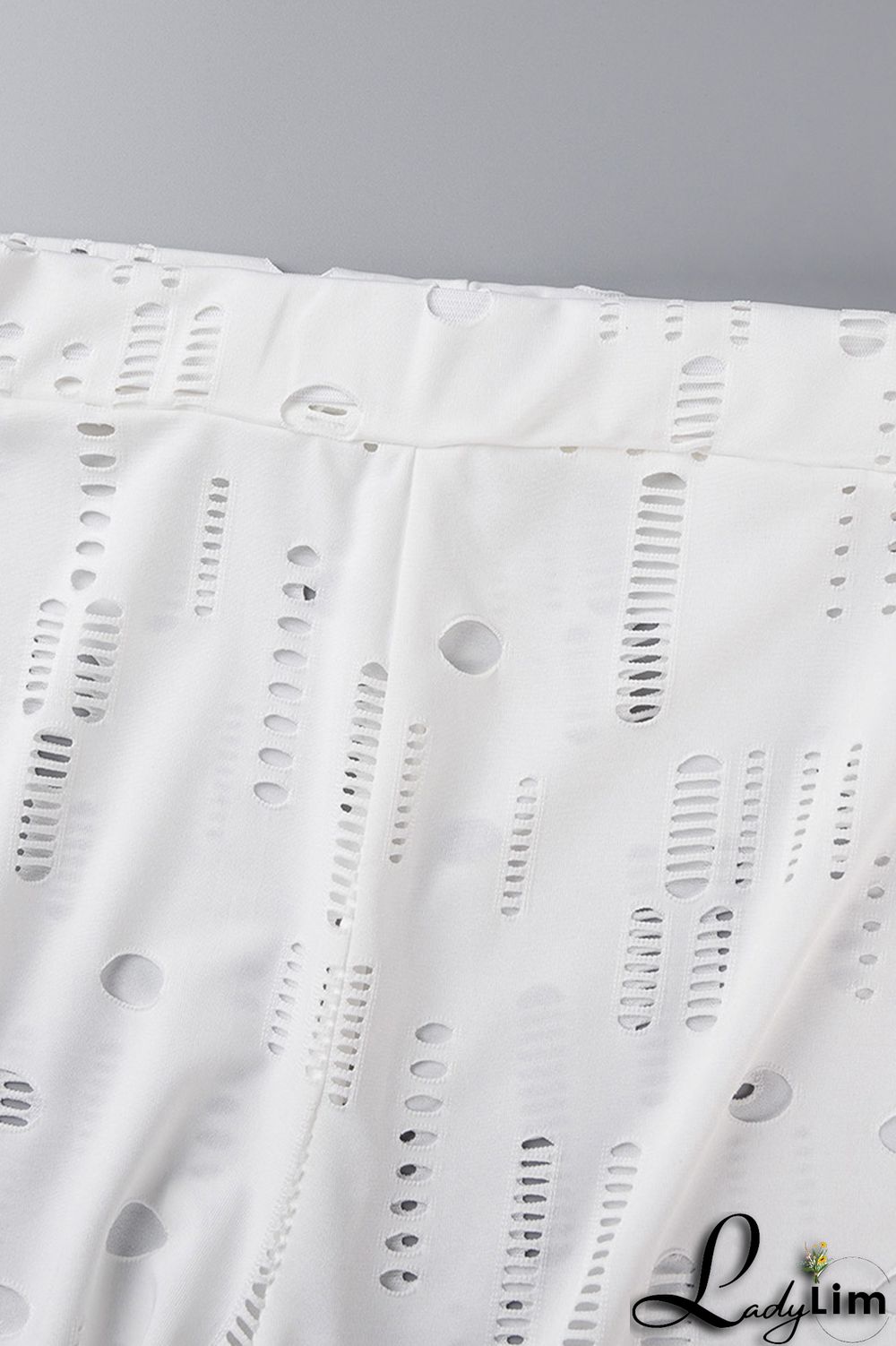 Black Fashion Sexy Solid Ripped Half A Turtleneck Long Sleeve Two Pieces