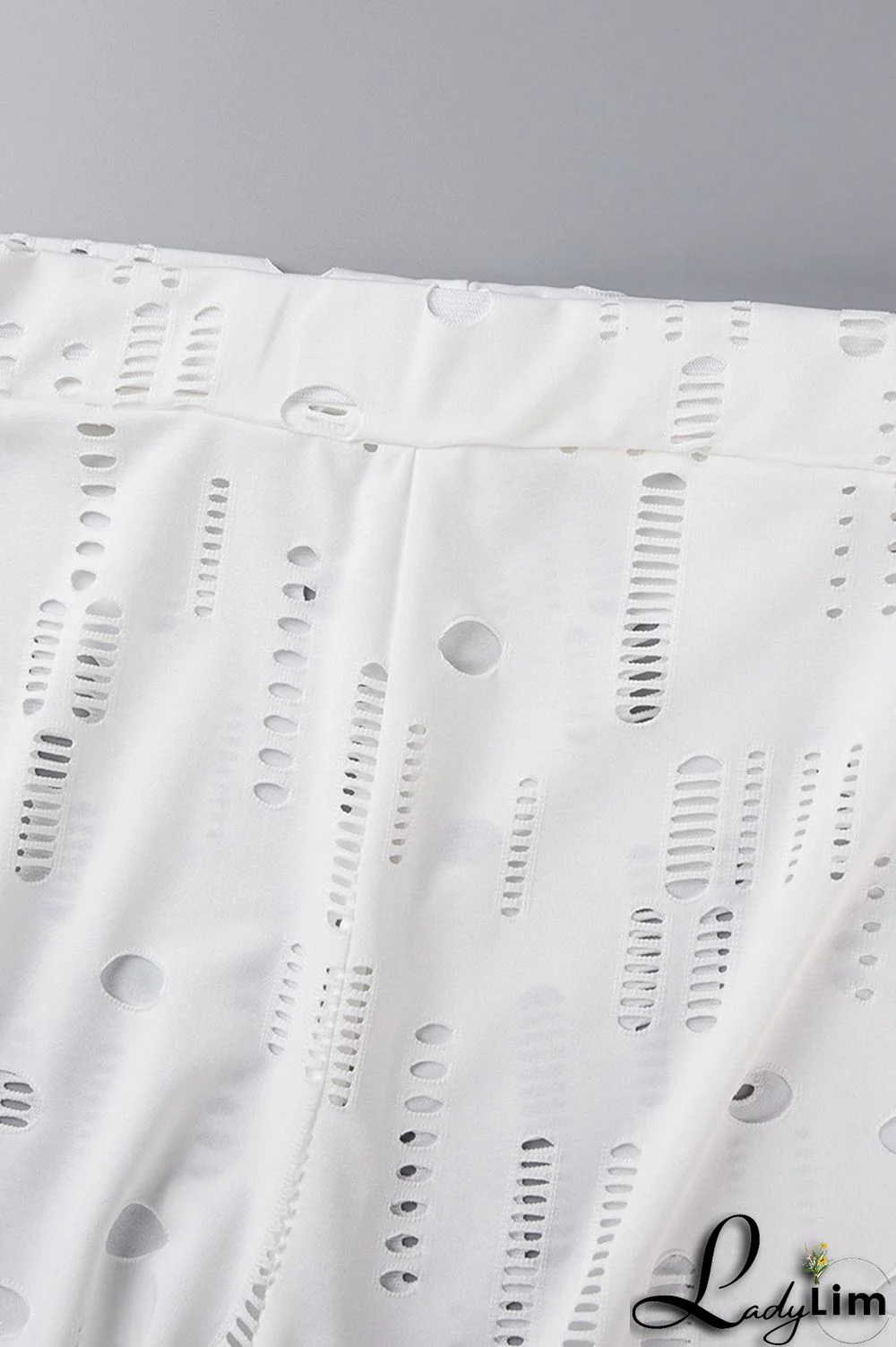 Black Fashion Sexy Solid Ripped Half A Turtleneck Long Sleeve Two Pieces