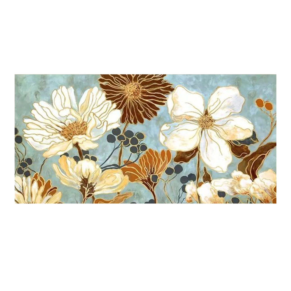 

40*80CM - 11CT Stapmed Cross Stitch - Flower Cluster (Big Size), 501 Original