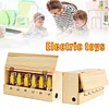Multi Switch Wooden Box Electric Toy Chargable Interesting Decompression Toy Novelty Gifts for Adult