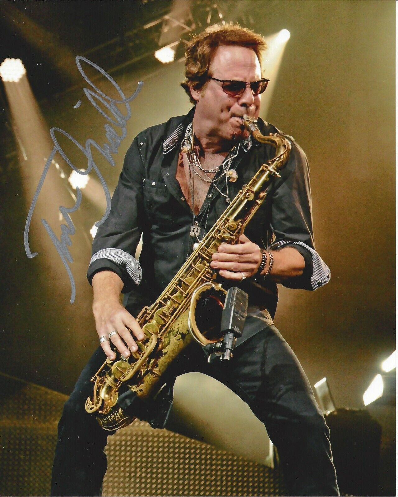 Thom Gimble Autographed 8x10 ForeignerA912