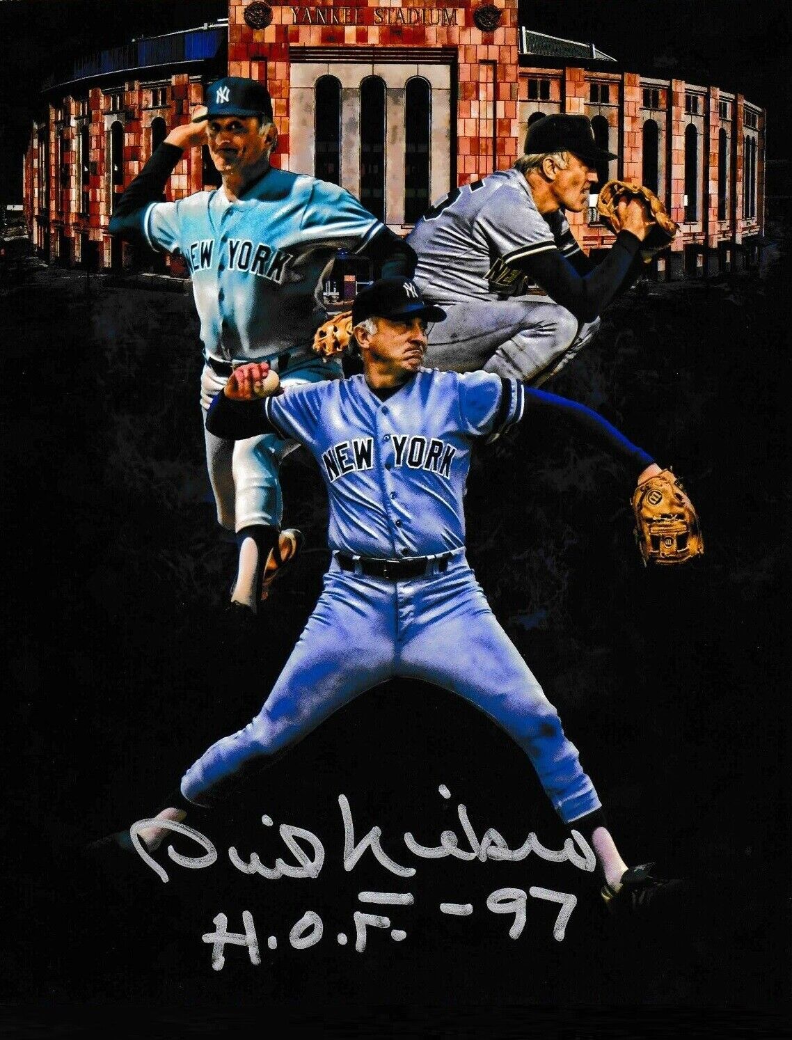 Phil Niekro Autographed Signed 8x10 Photo Poster painting ( HOF Yankees ) REPRINT