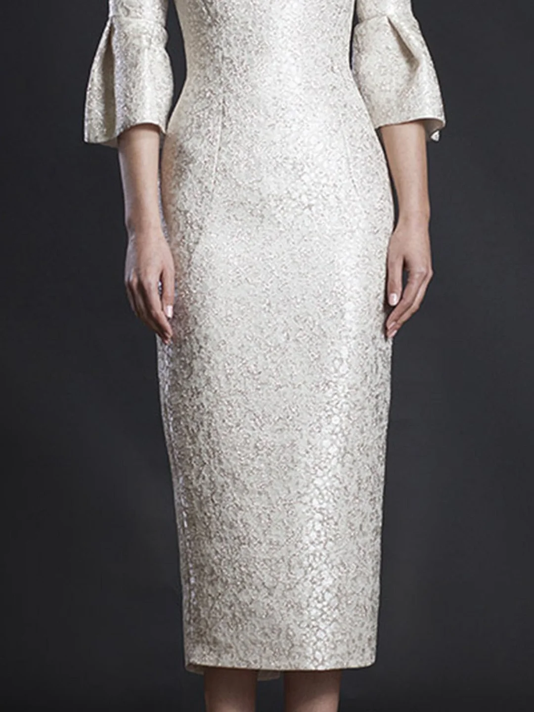 Ivory Dresses Sheath Date Elegant Dresses