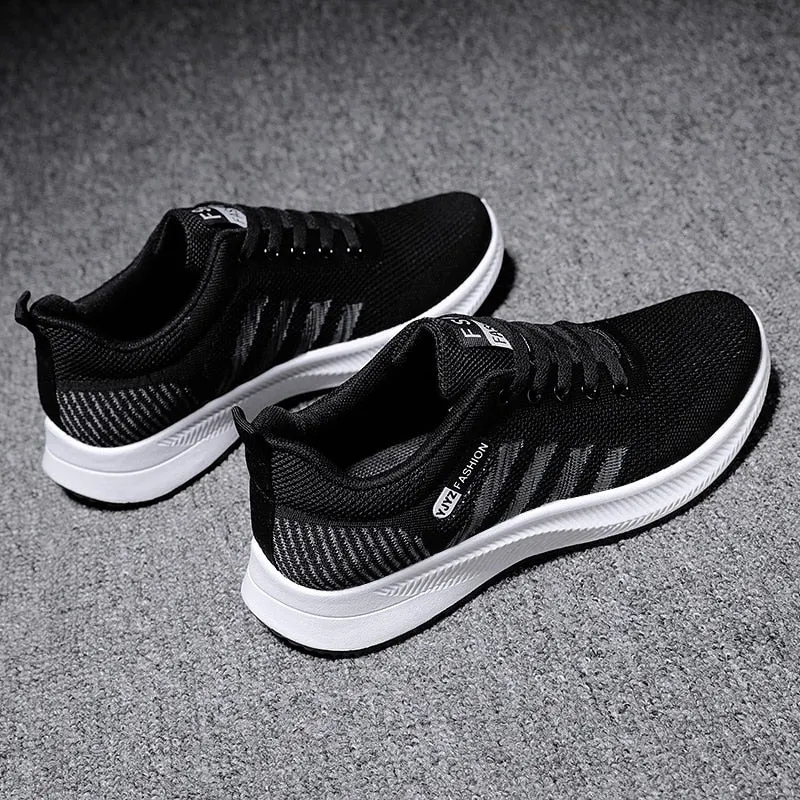 Fashion Man Breathable Mesh Sneakers Flat Casual Shoes Large Size Sports Shoes Zapatillas Hombre