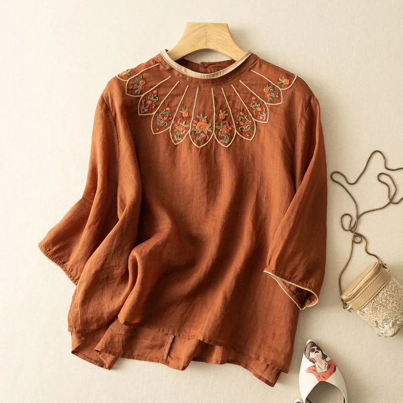 JASMINE LINEN BLOUSE